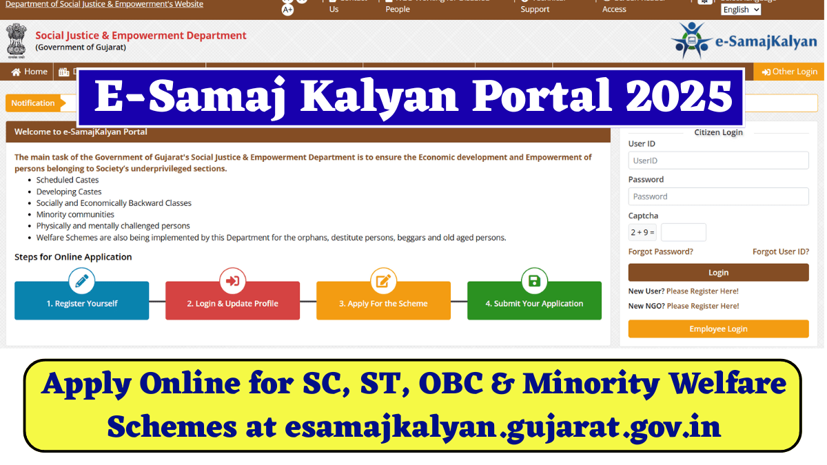 E-Samaj Kalyan Portal 2025