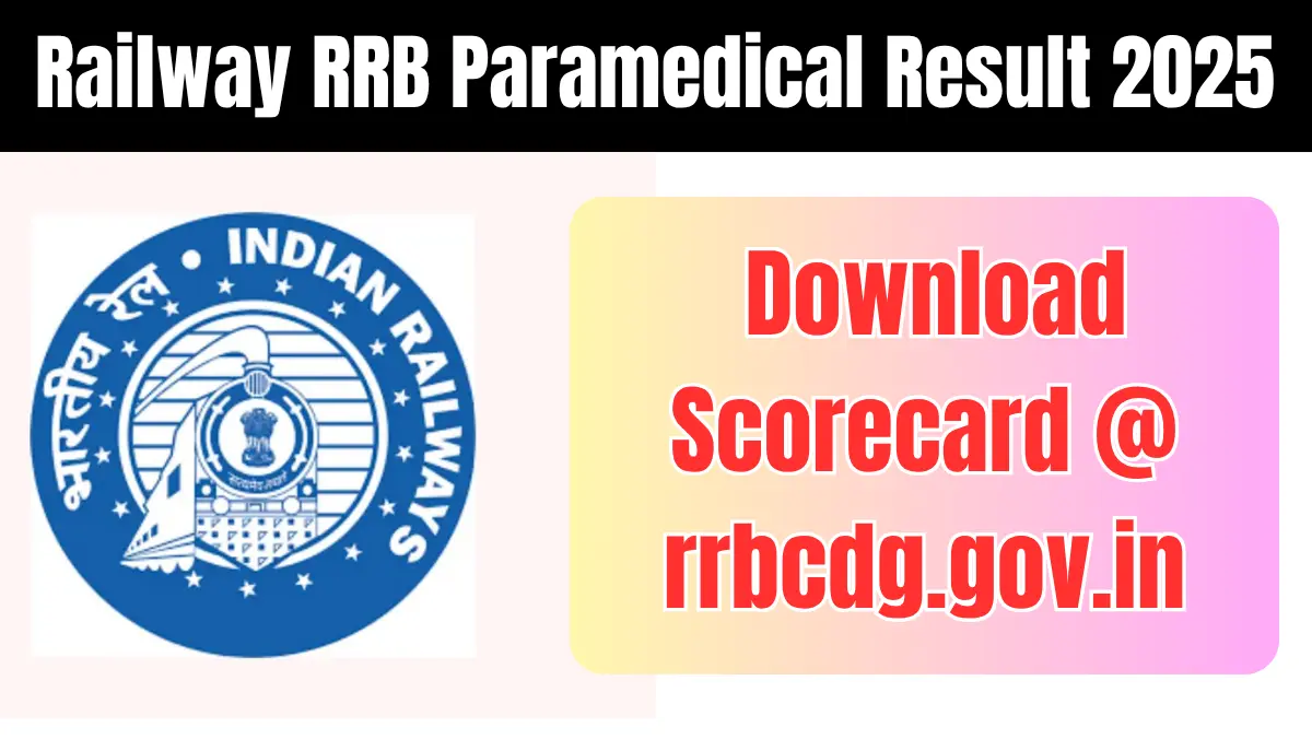 Railway RRB Paramedical Result 2025