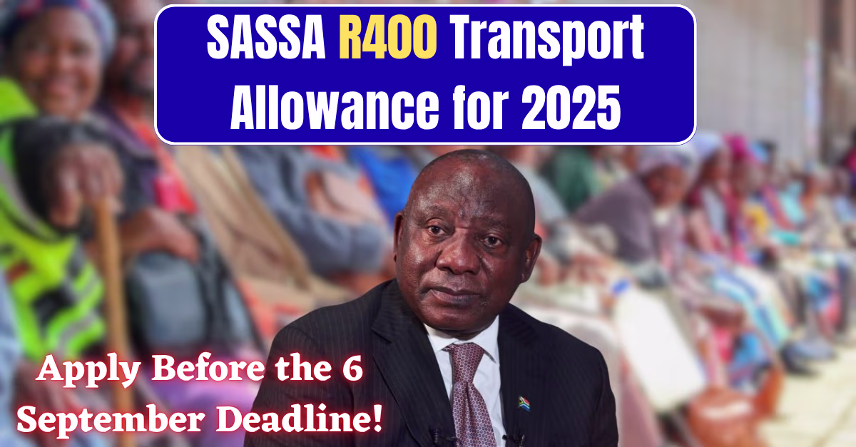 SASSA R400 Transport Allowance for 2025