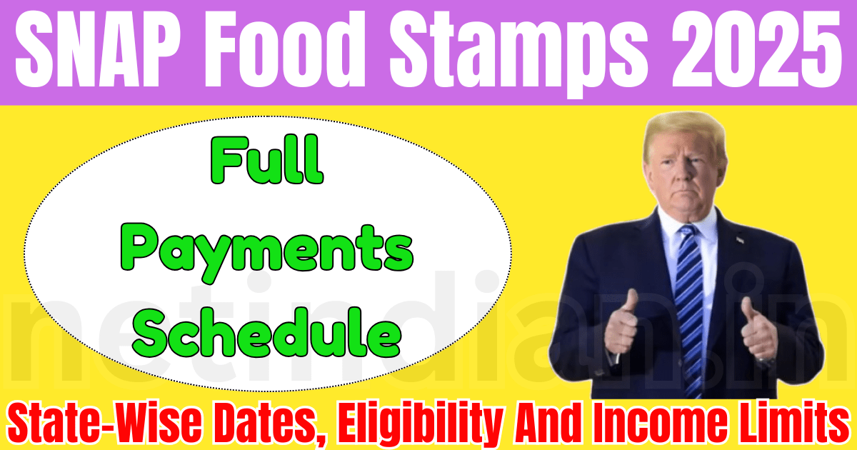 SNAP Food Stamps Schedule 2025 