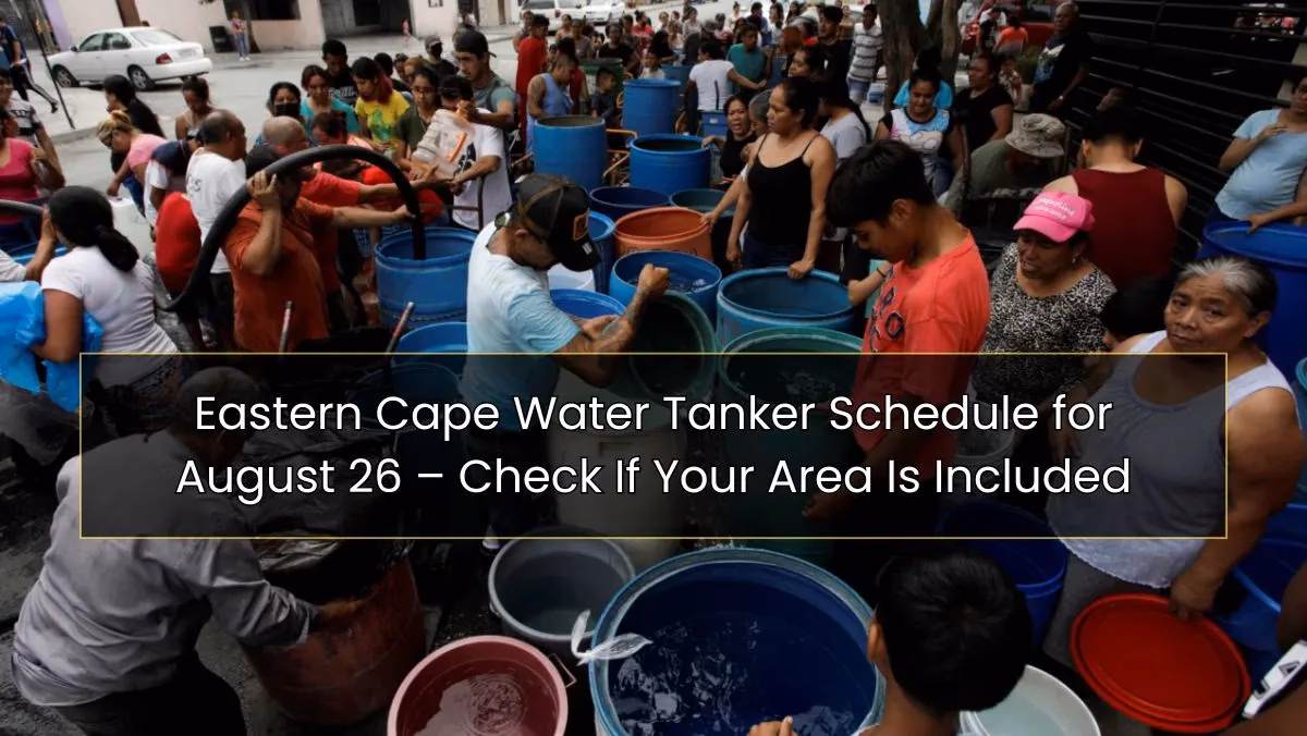 Eastern Cape Water Tanker Schedule