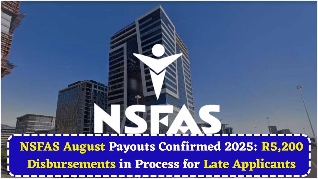 NSFAS August Payouts Confirmed 2025