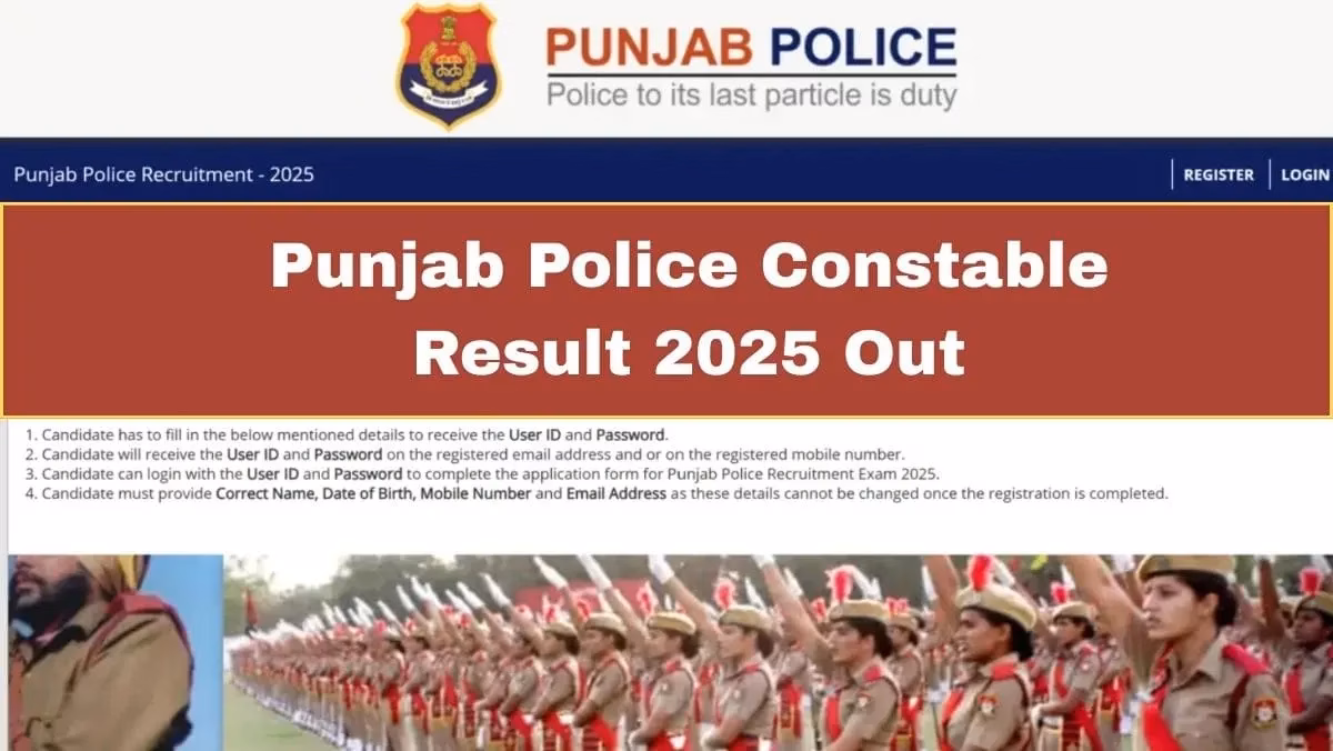 Punjab Police Constable Result 2025