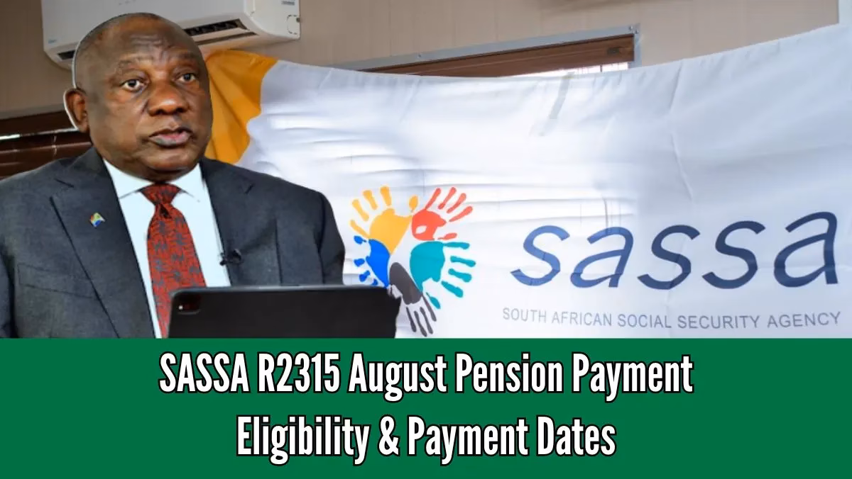 SASSA R2315 August Pension Payment
